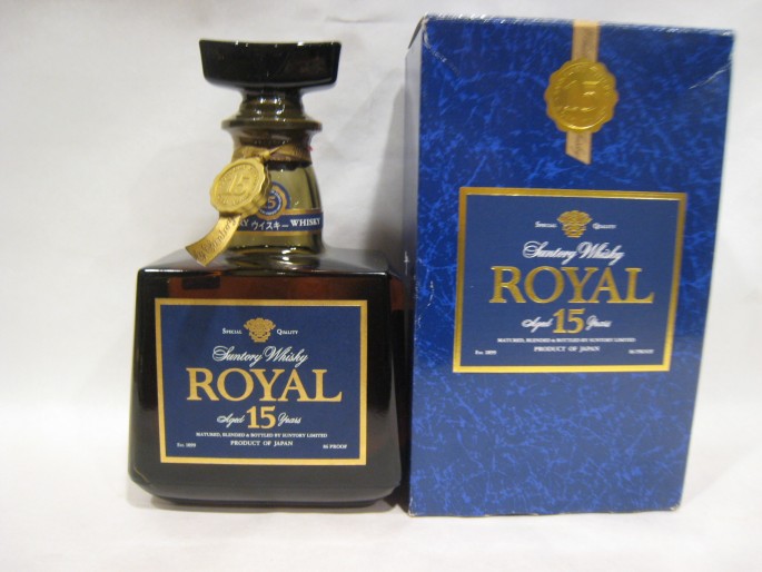 SUNTORY サントリー ROYAL ローヤル プレミアム12年 ブルーラベル - 酒